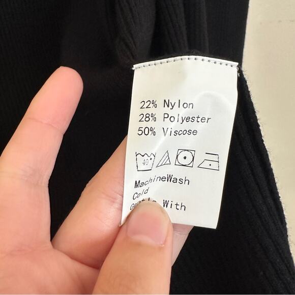 RESA Kylie Ribbed Sweater In Black Medium - Picture 4 of 6